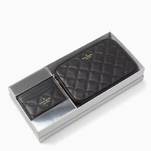 Kate Spade Tinsel Smooth Quilted Boxed Crossbody Set